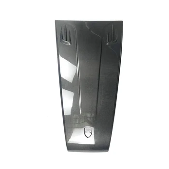 

Car-styling For Porsche Macan S Type Carbon Fiber Hood Cover With Vents (Fits all model) Glossy Finish Bonnet Kit Air Duct Trim