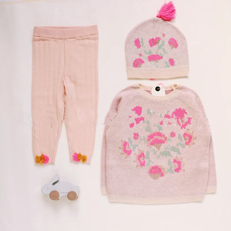 IN STOCK Autumn and Winter New Ethnic Style Series Wool Blend Super Soft Children's Knitted Ear Cap