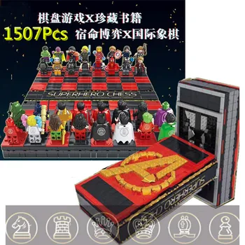 

New Lepining Superheros CHESS Book Collection Iron Man Spiderman BATMAN Blocks Marvel Avengers Toys New Year Gifts