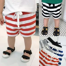 YYC Infant детская одежда летняя одежда Детские Полосатые шорты универсальные детские маленькие детские повседневные шорты для мужчин и женщин