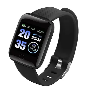 

116plus Smart Bracelet Fitness Tracker Heart Rate Monitor Smart Band IP67 Waterproof Sports For Android For Iphone