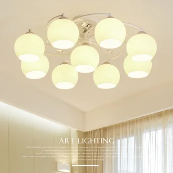 

Modern minimalist white LED ceiling lamp living room lamp warm bedroom study lamp home lighting direct sales
