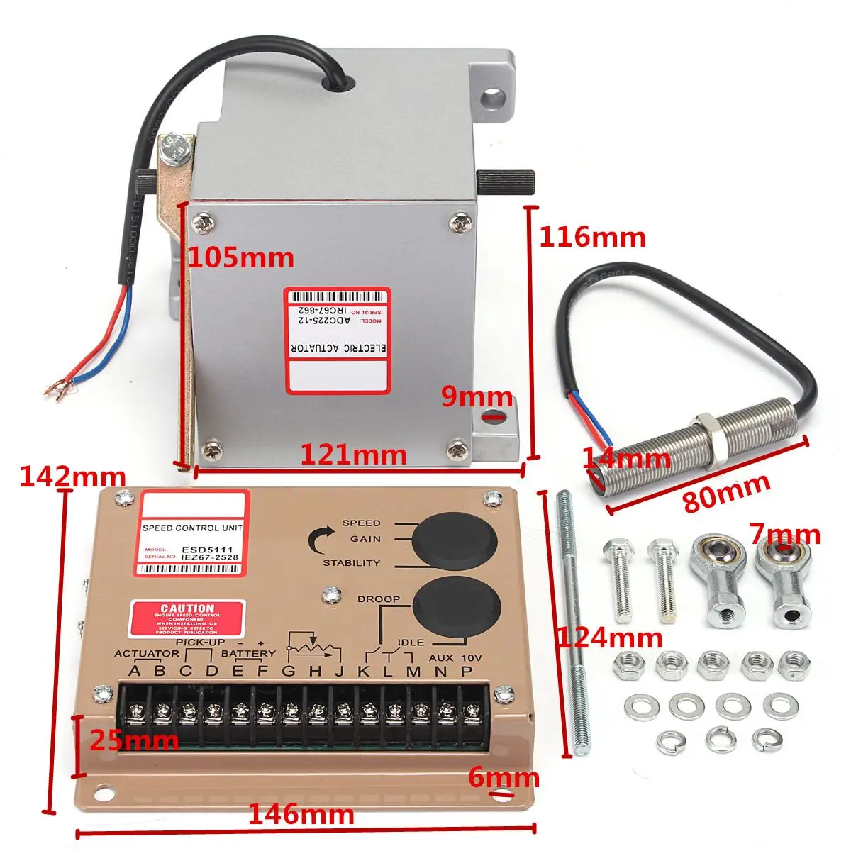 1 комплект ADC225-12V привод ESD5111E 50mA контроллер MSP675 датчик скорости