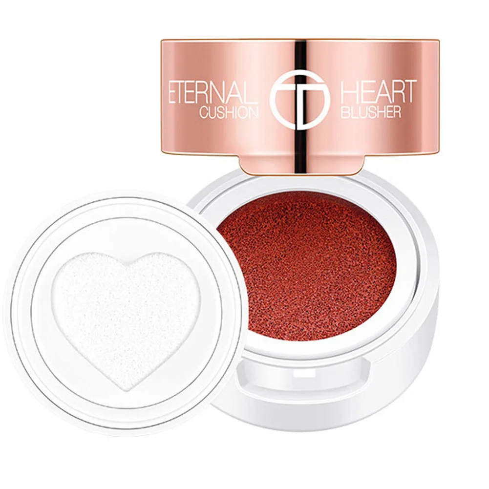 OTWOO 4 Colors Heart Shape Glitter Cushion Blusher Lasting Face Contour Makeup Lip Gloss Lipstick Lip Balm Sexy