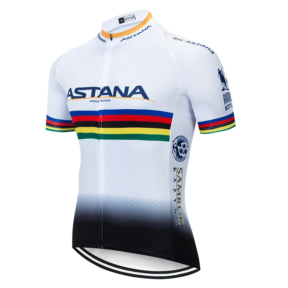 ASTANA Pro велосипед с коротким рукавом Майо Ciclismo мужские велосипедные Джерси наборы летние дышащие комплекты одежды для велоспорта - Цвет: Cycling jersey