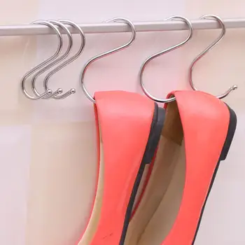 

10Pcs S M L Metal Storage Hooks S Shape Kitchen Railing Hook Hook Holder Handbag For Hanging S Clothes Clasp Hanger Hooks Y4F5