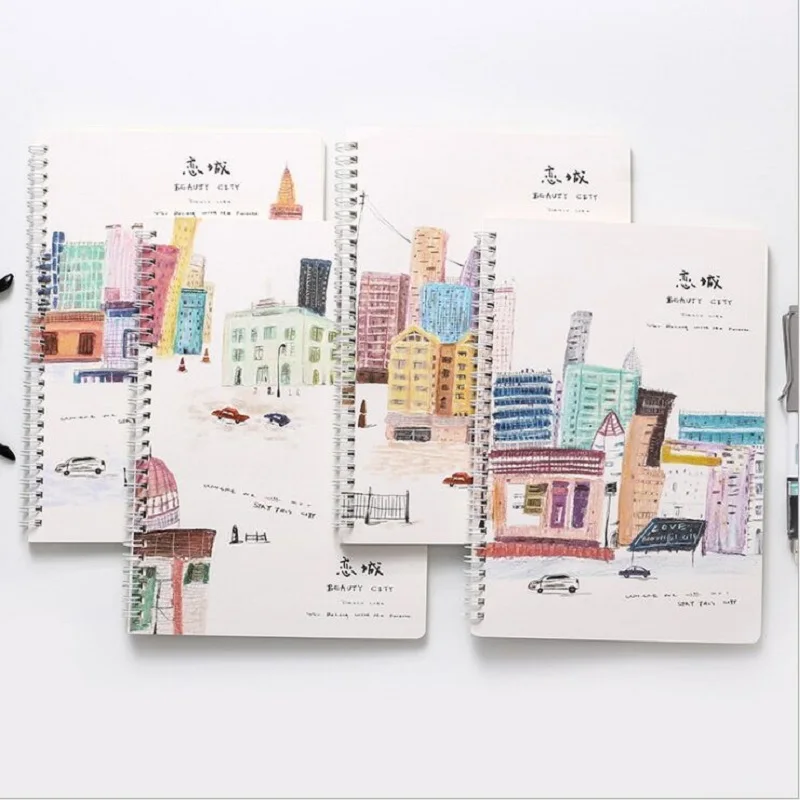 B5 partysu spiral notebook Creative notebook Students use 16k Coil notebook Cartoon notepad