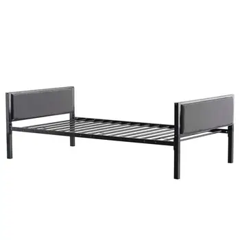 

Simple Dark Gray Soft Cover Daybed Black Twin