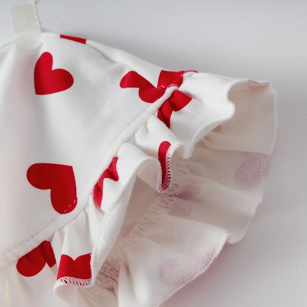 54-7-Love heart Baby Girl Romper