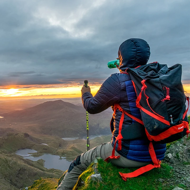 caminhadas ultraleve ajustável telescópica alpenstock trekking pole walking nova chegada