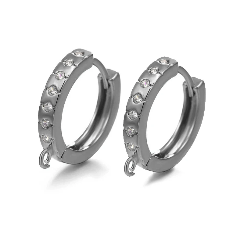 Juya DIY Базовый серьги-кольца, Находка для крепежа Leverback Серебряные серьги крюк Материал для Модные серьги решений - Цвет: Metal Black