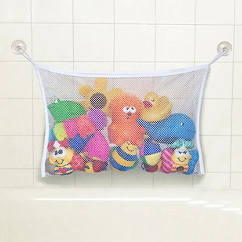Creative Baby Toy Mesh Storage Bag Bath Bathtub Doll Organizer Suction Bathroom Stuff Net Storage Bag