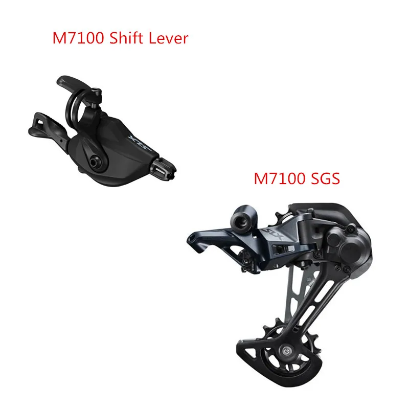 M7100 SHIMANO SLX SL-M7100+ RD-M7100 M7120 12S набор групп горного велосипеда 1x12S M7100 задний переключатель m7100 рычаг переключения передач - Цвет: M7100