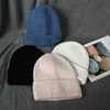 New Rabbit Cashmere Unisex Woman Winter Hat With Lurex Sequin Autumn Beanies Cashmere Woman Warm Wool Skullies Gift 4