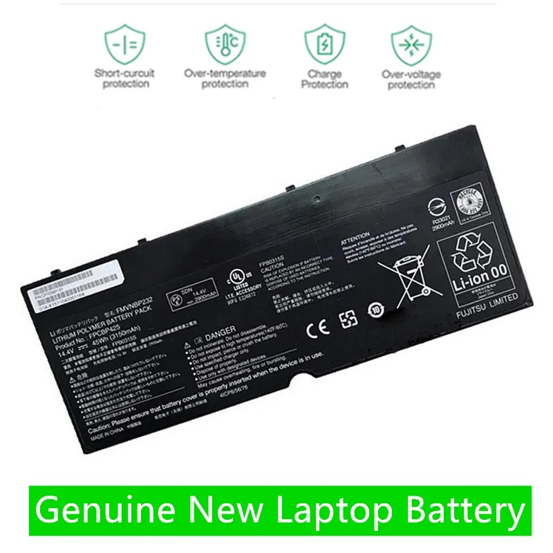 Аккумулятор для ноутбука FUJITSU Lifebook U745 T935 T904U FMVNBP232 FPCBP425 14 4 В 45 Вт · ч 3150 мАч |