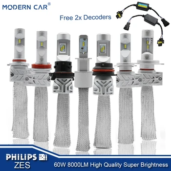 

1 pcs*M50P led headlight bulb H1 H3 H7 H11 9005 9006 7200LM LED car double headlights H4