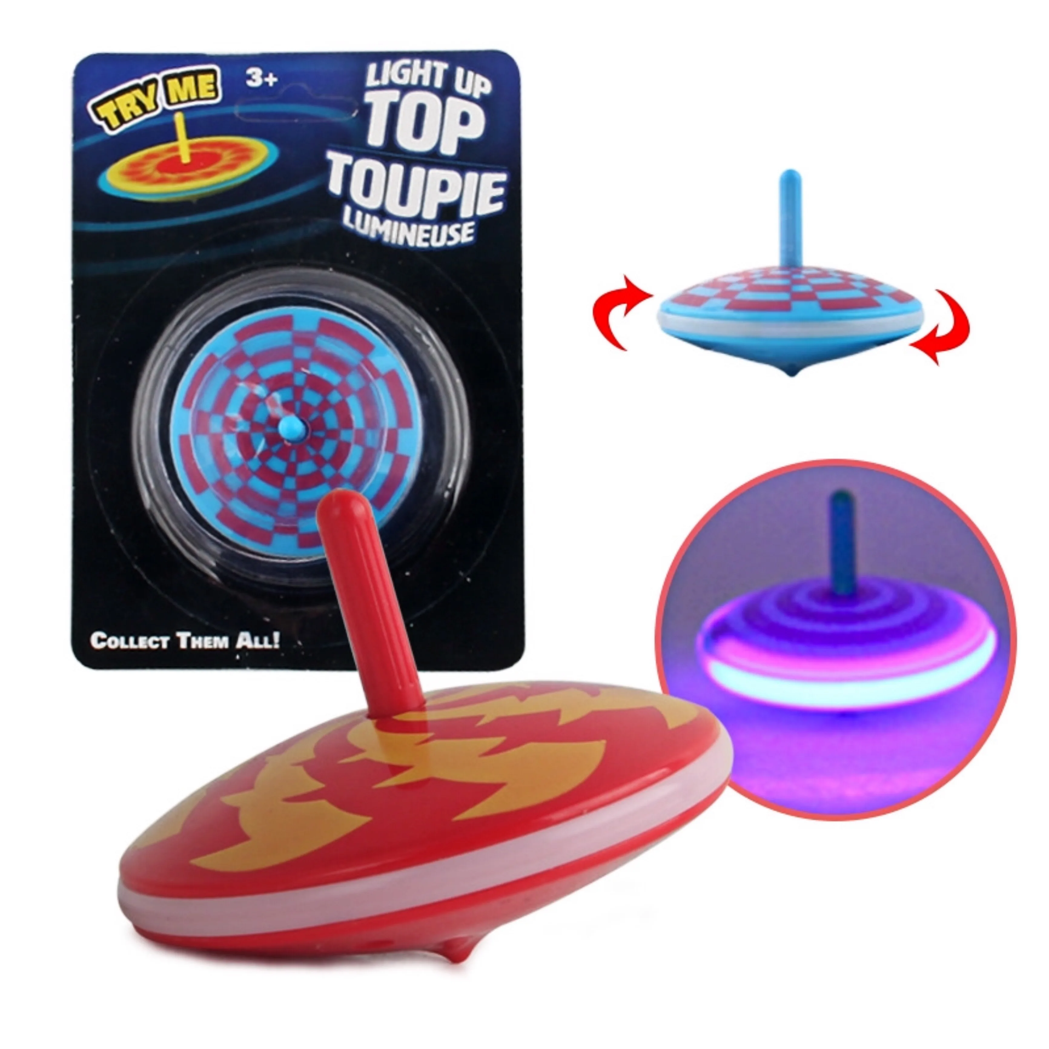 Мигающий гироскоп вращающийся верх для детей рукой игрушки с крутым цветным