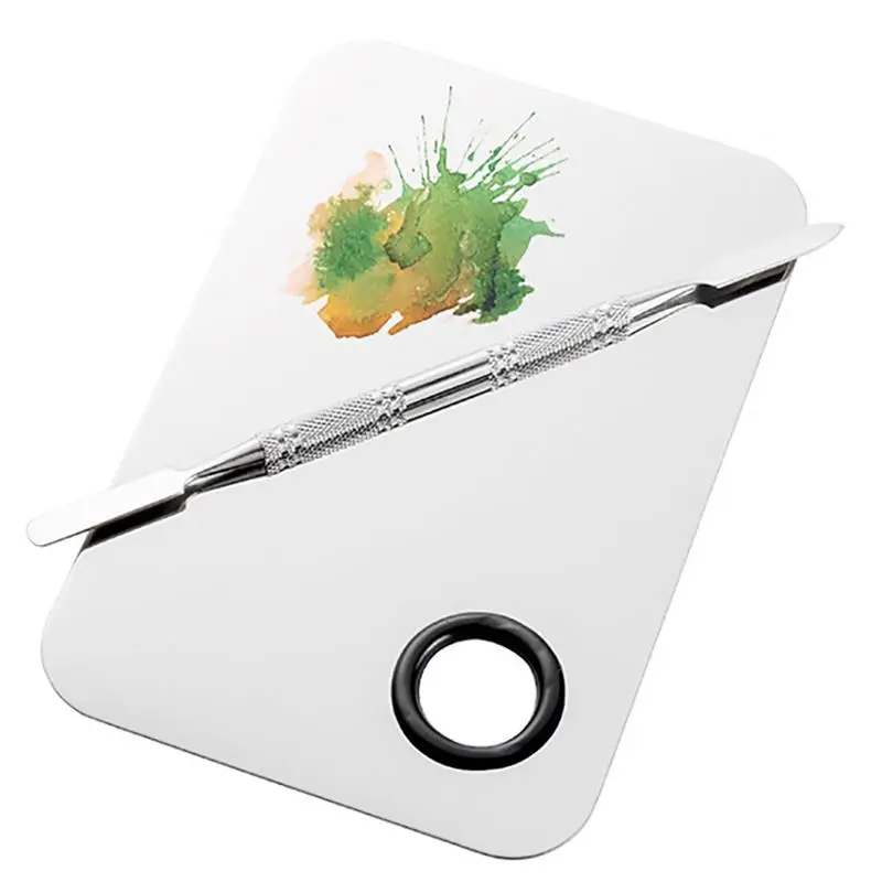 Палетка для смешивания макияжа палетка ногтей из нержавеющей стали