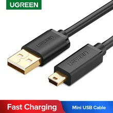 Ugreen przewód USB Mini Mini USB na USB szybki ładowarka danych kabel na telefon komórkowy odtwarzacz MP3 MP4 aparat cyfrowy HDD Mini USB