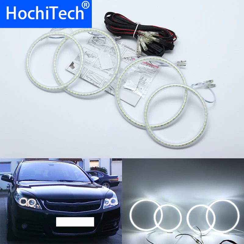 for Opel Vectra C (facelift) Caravan 2005-2008 Ultra bright SMD white LED angel eyes 2600LM 12V halo ring kit day light | Автомобили и