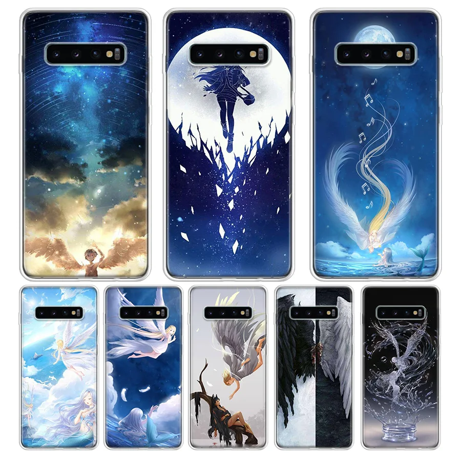 Чехол для телефона Erilles Angell samsung Galaxy S10Lite Note 10 9 8 S9 S8 J4 J6 J8 + Plus S7 S6 силиконовый чехол |