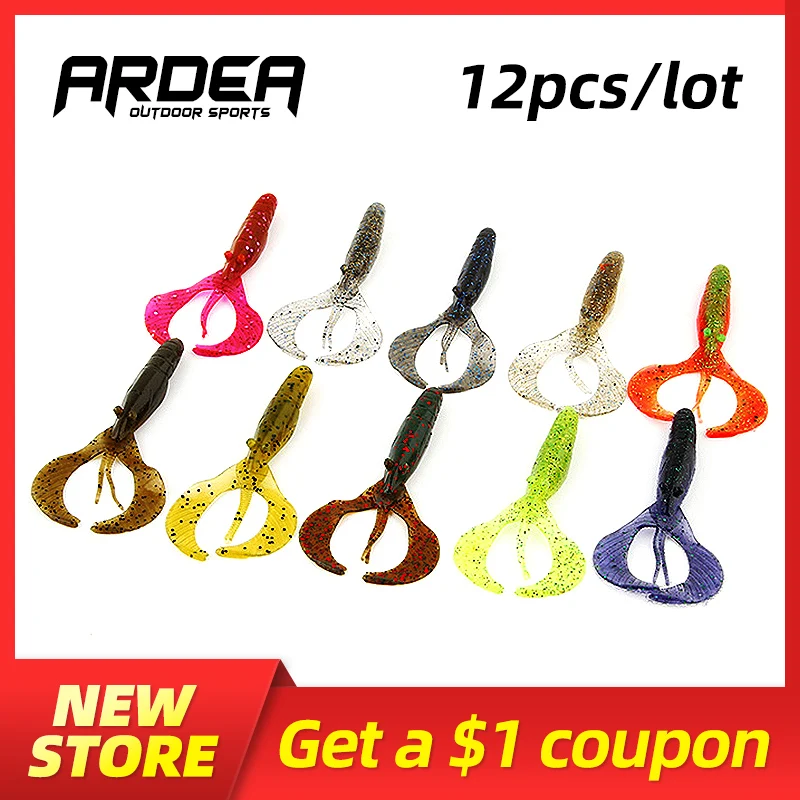 

ARDEA soft fishing lure plastic shrimp lure Wobblers Crankbaits for Carp Fishing Artificial Baits Worm Soft Lures Isca Pesca