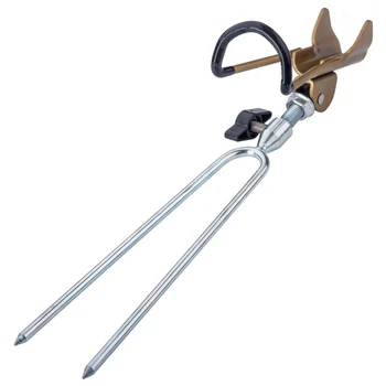 

Adjustable Fishing Rod Holder Stainless Steel Pole Holder Rack Stand Fishing Rods Holder Telescopic Angler Gadget Fishing Rods B