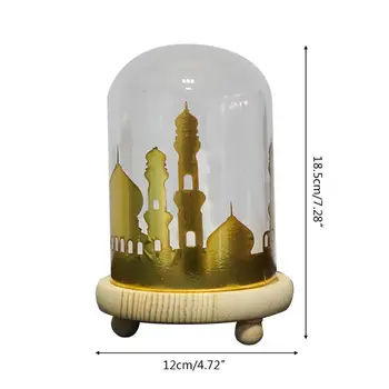 

Creative EID Mubarak LED Night Light Ramadan Table Desk Lamp Muslim Party Decor K4UA