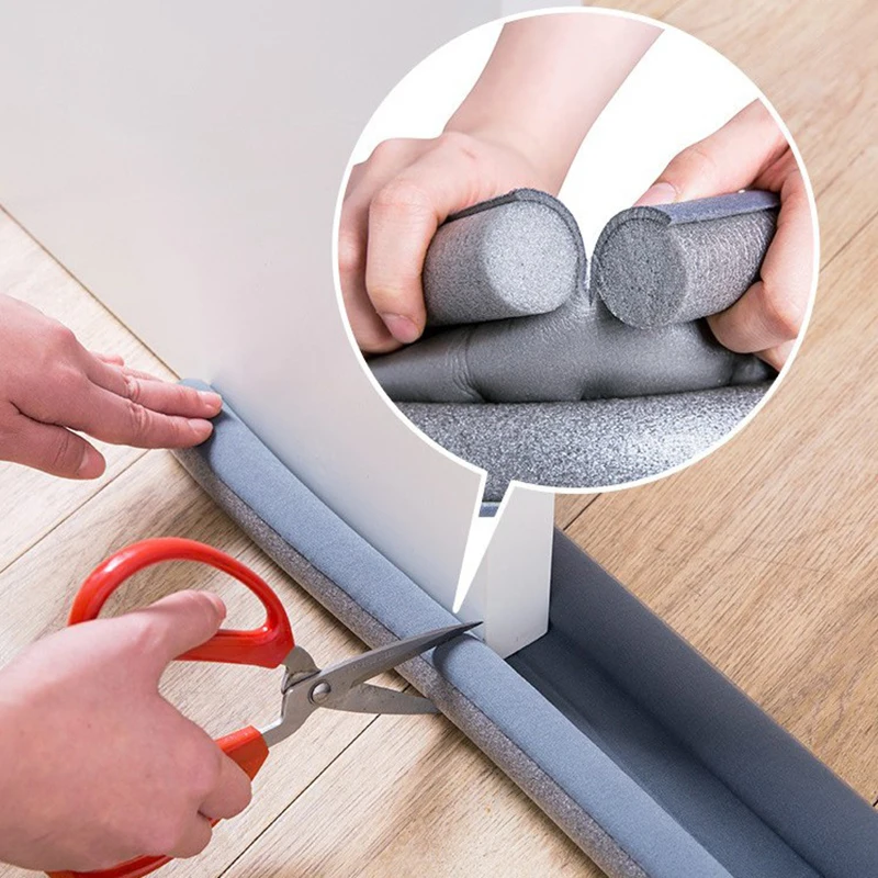 93cm Door Bottom Sealing Strip Under Draft Stopper Sound Proof Noise Reduction Windproof Dust Rain for Home | Обустройство дома