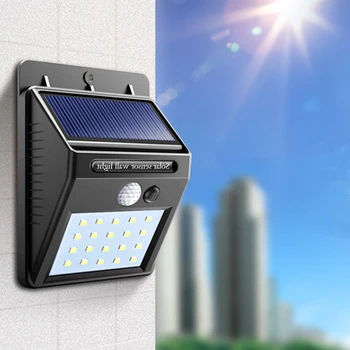 

30LEDs Waterproof Solar Light with Motion Led Sensor Outdoor Garden Lights Decoration Fence Stairs Pathway Solar Lamps Sunlight