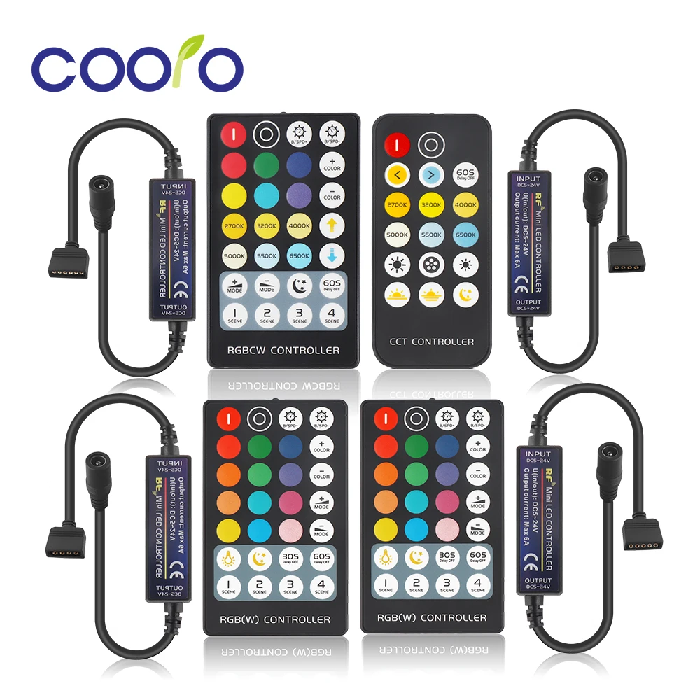 Контроллер светодиодной ленты для RGB/RGBW/RGBWW/CCT/RGB + CCT 4 контактный/5 контактный/6