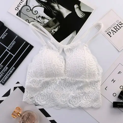 Женский кружевной бюстгальтер топ на бретельках|Майки| |