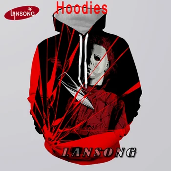 

3d print movie Jason Voorhees 2019 hoodies sweatshirt/shirts/pants harajuku hip hop autumn homme black jacket clothes men coat