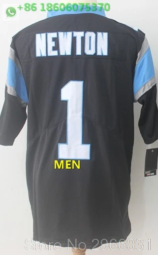 A+++ Качественная мужская футболка для взрослых 1 cam newton 59 Luke Kuechly Christian McCaffrey 22 Carolina - Цвет: For men