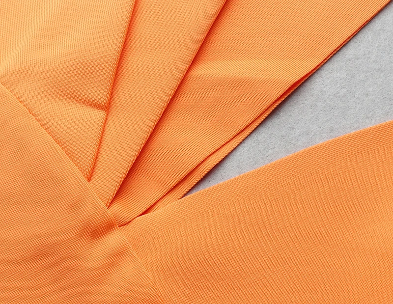 Высококачественное оранжевое длинное платье новое вечернее элегантное сексуальное платье с глубоким v-образным вырезом на одно плечо с открытой спиной Вечерние Подиумные женские бандажные платья