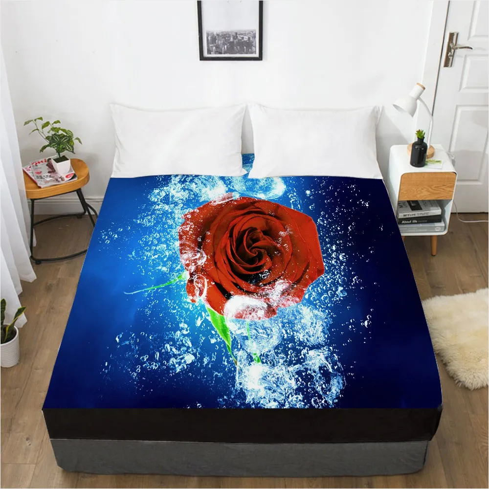 3d Fitted Sheet Custom Single Queen King Size Mattress Cover With