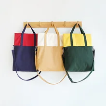 Модный корейский стиль в настоящее время доступна Холщовая Сумка Женская сумка через плечо Экологичная сумка из чистого хлопка Холщовая Сумка