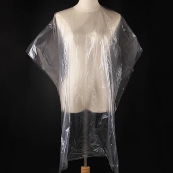 

50PCS Disposable Capes Waterproof Hair Salon Capes Haircut Apron Salon Shampoo Cape Salon Gown for Barbershop