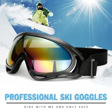Лыжные очки для сноуборда, очки для горных лыж, зимние спортивные очки X400, защита от ультрафиолетового излучения, очки для снежной езды, пылезащитные солнцезащитные очки