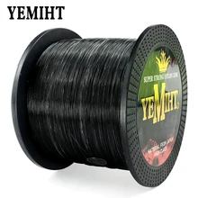 Linha de pesca 1000m 3.5-28.6lb do monofilamento de yemiht linha de pesca de náilon material de japão para água salgada & água doce