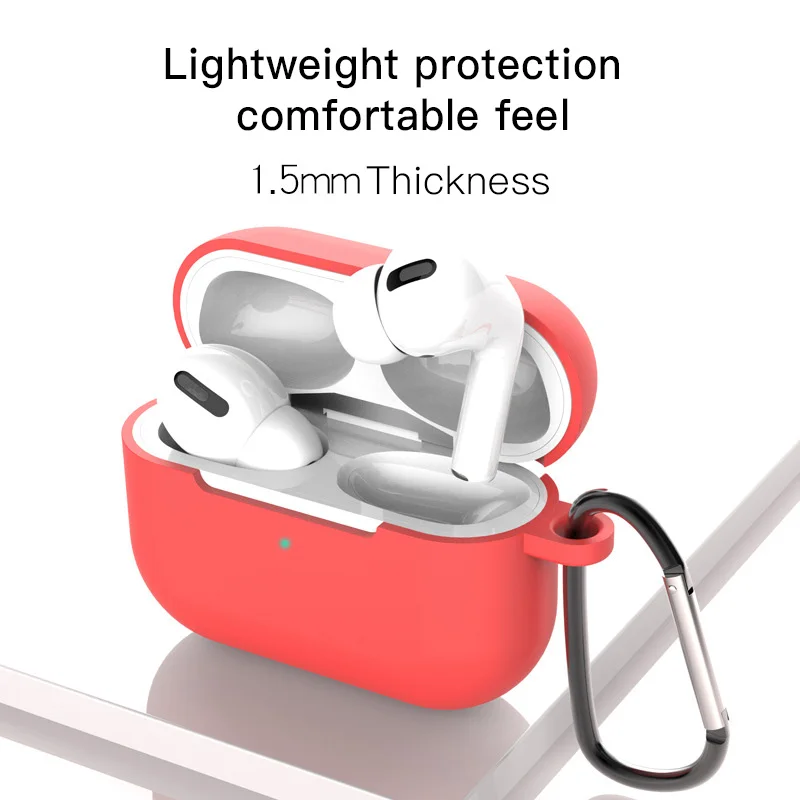Чехол AirPods Pro для Apple, противоударный защитный чехол для наушников, водонепроницаемый чехол с брелком для AirPods 3 Pro, чехол