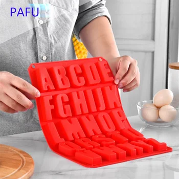 

pafu new Baking utensils silicone cake mold chocolate mold Alphabet silicone mold cake baking utensils DIY ice tray
