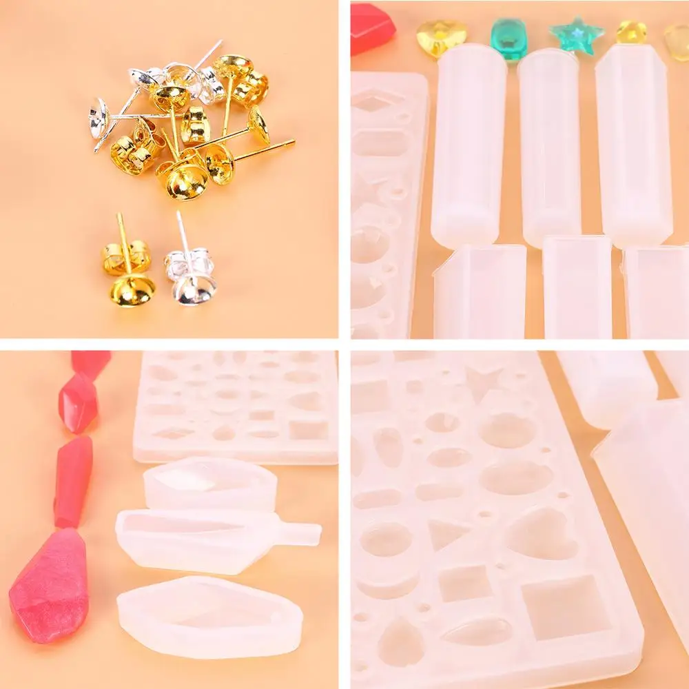 123 шт. формы для эпоксидной смолы Прозрачная силиконовая форма сделай сам кулон