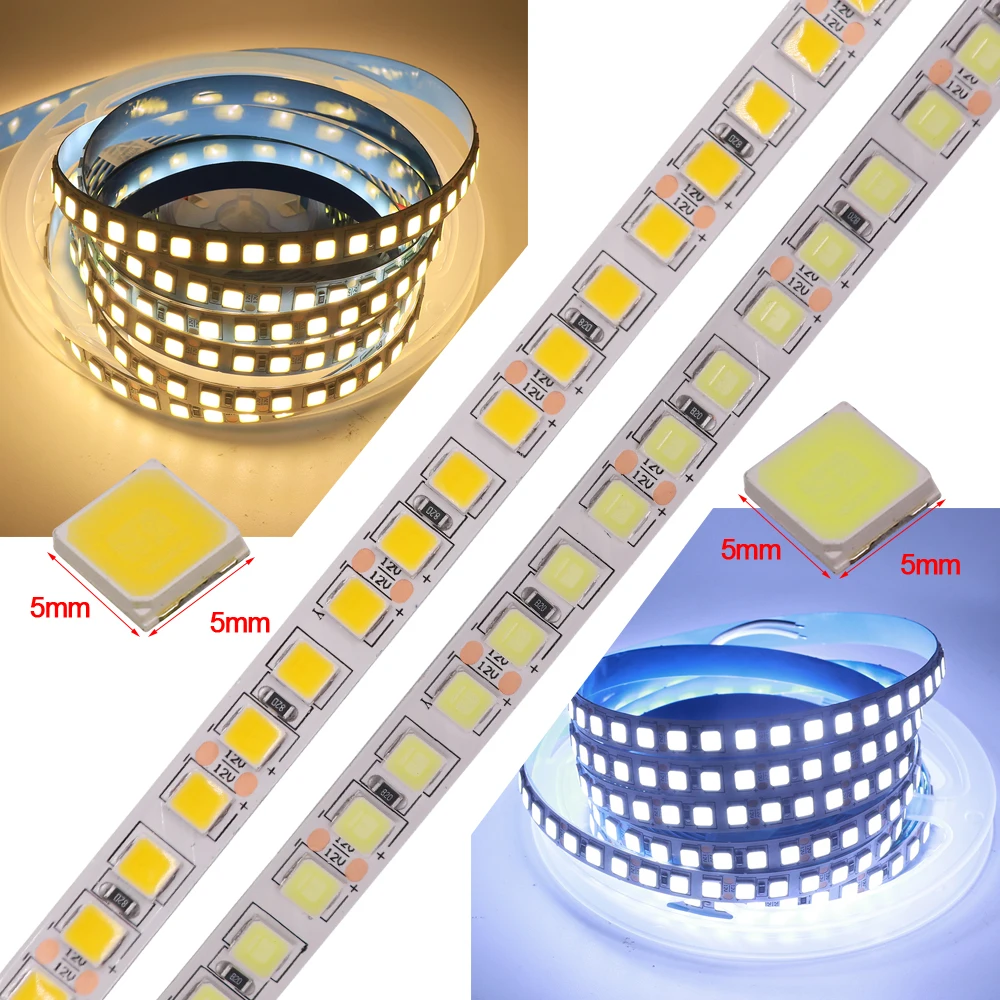 5 м 600 светодиодный s 5054 SMD Светодиодные ленты светильник Диодная лента 12V 24V гибкий светодиодный светильник Подсветка IP67 Водонепроницаемый лента белый/теплый белый