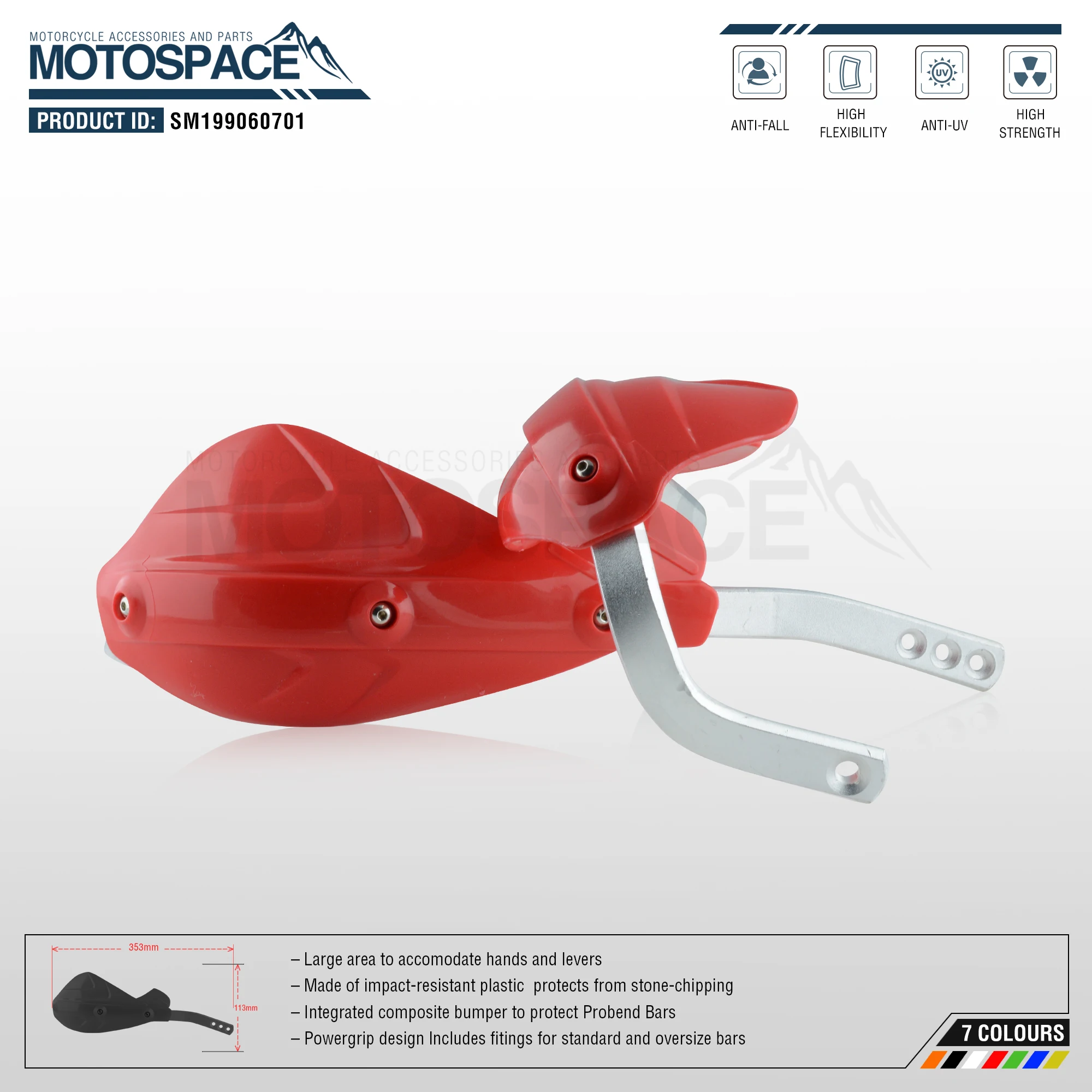 Spacemotors Circuit-FHS рукавицы для подходит для 7/" 22 мм Handlebar1-1/8 28 мм жир бар CR XR YZ WR EX TTR CRF WRF EXC DRZ