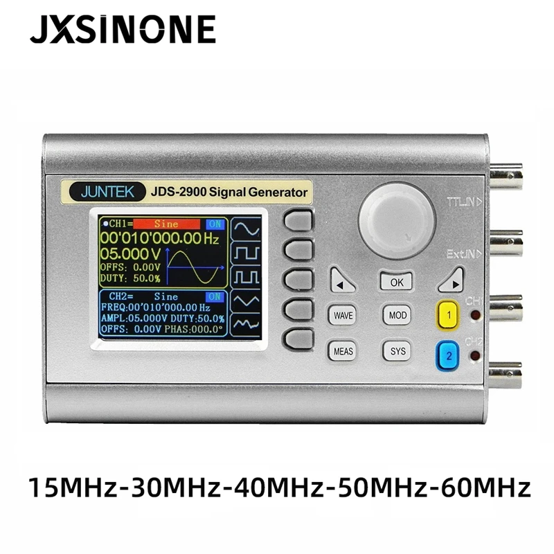 DDS 2-Channel Signal Generator Counter Frequency 15MHz Signal Source JDS2900 EU 