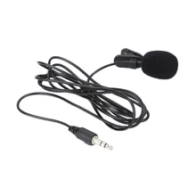 Clip-on lapela lapela microfone protable mini mic 3.5mm jackhead para iphone smartphone gravação pc