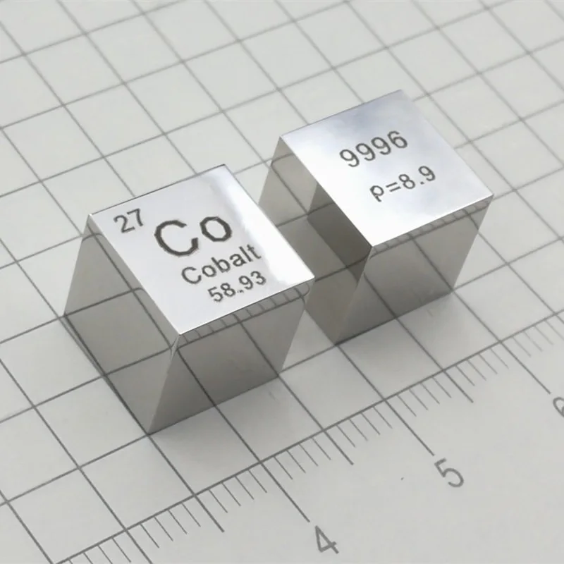 Free shipping 6-sided Mirror Polished Double-sided Engraved Metal 10mm Cobalt Co Cube Co≥99.96% | Обустройство дома