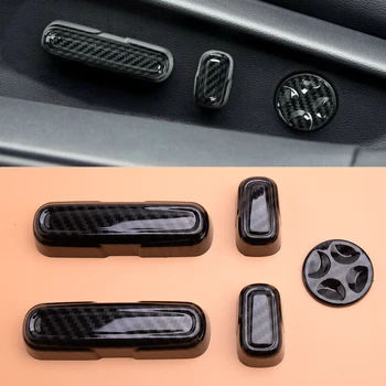 

5PCS Carbon Fiber Style Seat Adjust Handle Button Cover Trim Decoration Fit for Honda Accord 2018-2020