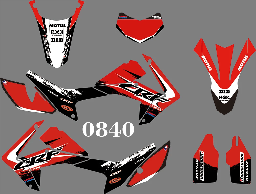 0840 мотоциклетные команды графические и фоны наклейки Наборы для Honda CRF250L2012 2013